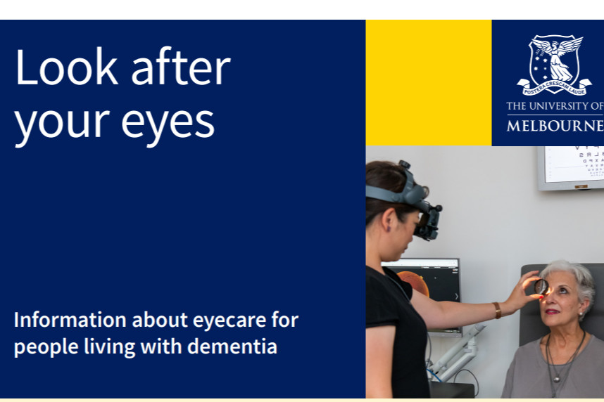 Information about eyecare for people living with dementia