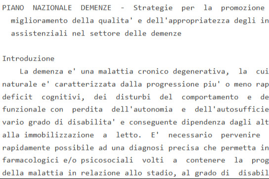 National Dementia Plan- Italy National Dementia Plan- Italy